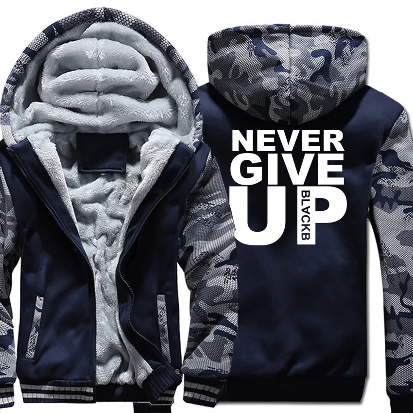 Men Winter Warm Casual Thicken Hoodies Never Give Up Sweatshirts Camouflage sleeve Coat Zipper Harajuku Jackets Streetweart Tops
Men Winter Warm Casual Thicken Hoodies Never Give Up Sweatshirts Camouflage sleeve Coat Zipper Harajuku Jackets Streetweart Tops