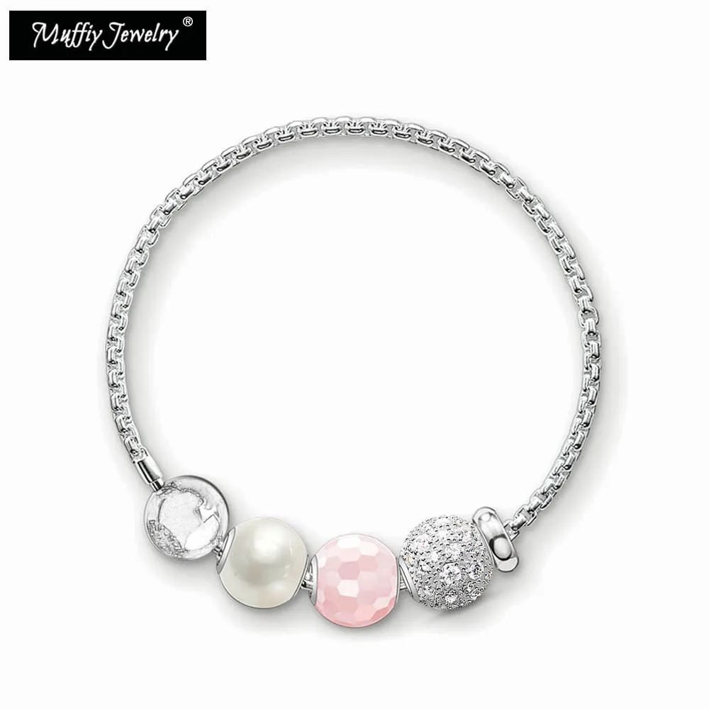 Bracelet Chain With White Zircons and Pink Karma Jewelry,Europe Style Gift For Women In Silver,Fit 2018 Pendants and Charms
Bracelet Chain With White Zircons and Pink Karma Jewelry,Europe Style Gift For Women In Silver,Fit 2018 Pendants and Charms