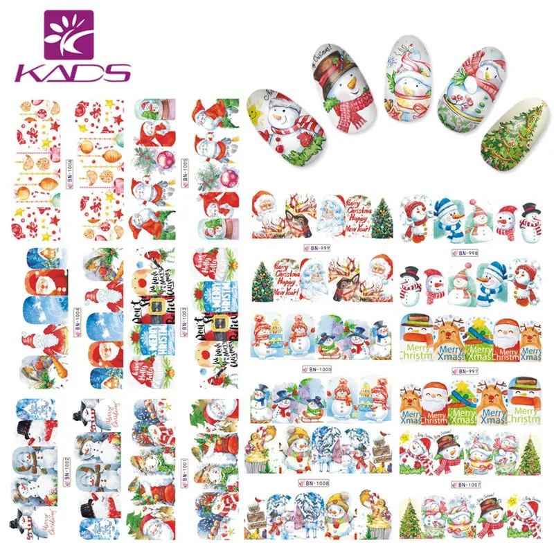 KADS Nail Sticker Christmas Series Nails Decal DIY Fashion Tips Nail Art Water Transfer Stickers Beauty Decoration Accessories
KADS Nail Sticker Christmas Series Nails Decal DIY Fashion Tips Nail Art Water Transfer Stickers Beauty Decoration Accessories