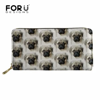 FORUDESIGNS Fashion Women Wallets Pug Dog Printing Phone Card Holder Ladies Cluth Party Purse Money Bag for Girl Cute Coin Pouch
FORUDESIGNS Fashion Women Wallets Pug Dog Printing Phone Card Holder Ladies Cluth Party Purse Money Bag for Girl Cute Coin Pouch