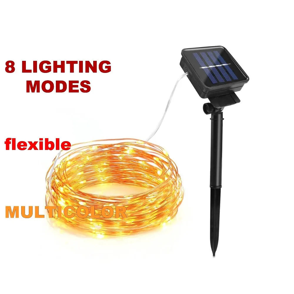 8 modes multicolor Solar String Lights 20M 200 LED Wire String Fairy Lights Waterproof For Christmas Holiday Square Garden Deco
8 modes multicolor Solar String Lights 20M 200 LED Wire String Fairy Lights Waterproof For Christmas Holiday Square Garden Deco