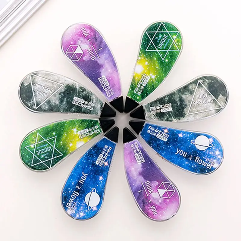 4Pcs Correction Tape Set Fantastic Star Sky Stationery Correcting Tool Student Gift School Supplies
4Pcs Correction Tape Set Fantastic Star Sky Stationery Correcting Tool Student Gift School Supplies