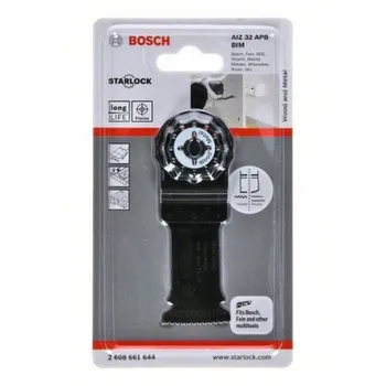 BOSCH 2608661644 second accessories for Multitool AIZ 32 APB wood and metal curve
BOSCH 2608661644 second accessories for Multitool AIZ 32 APB wood and metal curve