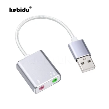 kebidu Fashion Audio Adapter 3D External Sound Card 7.1 USB 2.0 To 3.5mm mic headphone Jack Stereo Headset Grey
kebidu Fashion Audio Adapter 3D External Sound Card 7.1 USB 2.0 To 3.5mm mic headphone Jack Stereo Headset Grey