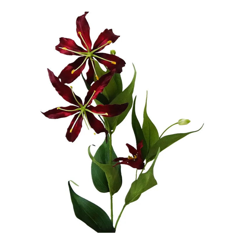 5Heads Flame lily branch Artificial flowers flores for Home Wedding Christmas decoration silk fake flower fleur artificielle
5Heads Flame lily branch Artificial flowers flores for Home Wedding Christmas decoration silk fake flower fleur artificielle