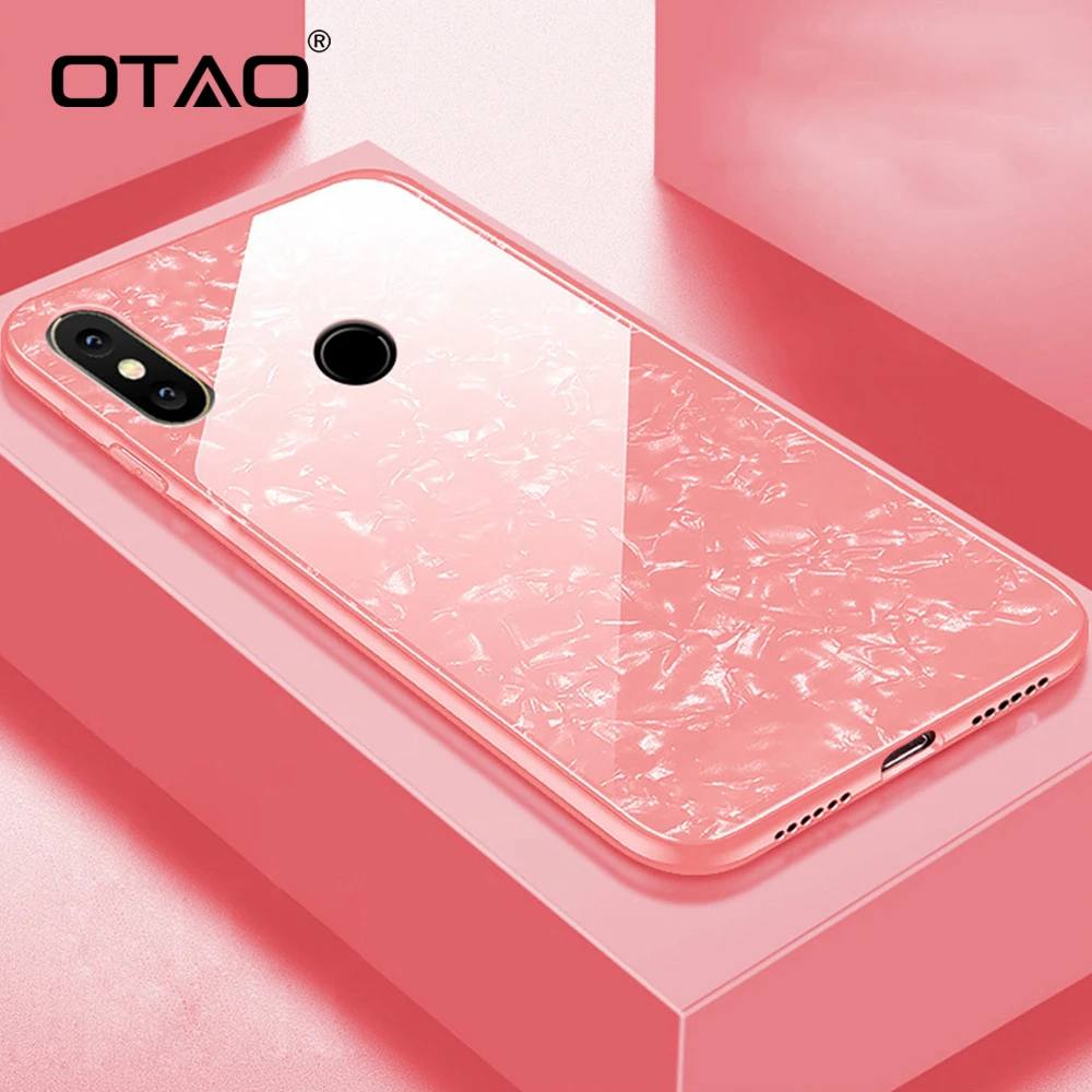 OTAO Fashion Shell Phone Case For Xiaomi 8SE 5X 6X Mix Max3 Cover Redmi Note5 Plus 6A Pro S2 Shockproof Tempered Glass Coque |