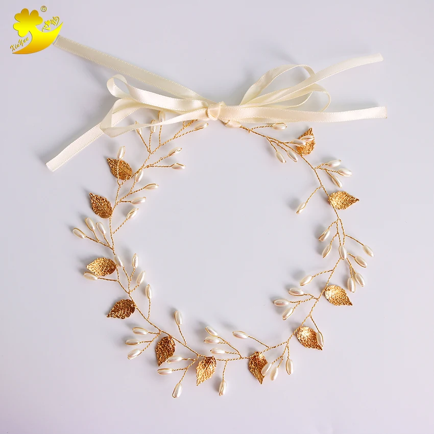 Xinyun Handmade Classic Simple Golden Leaves Hair Band Wedding Bridal Hair Accessories Ladies Party Pearl Hairstyle Decoration
Xinyun Handmade Classic Simple Golden Leaves Hair Band Wedding Bridal Hair Accessories Ladies Party Pearl Hairstyle Decoration