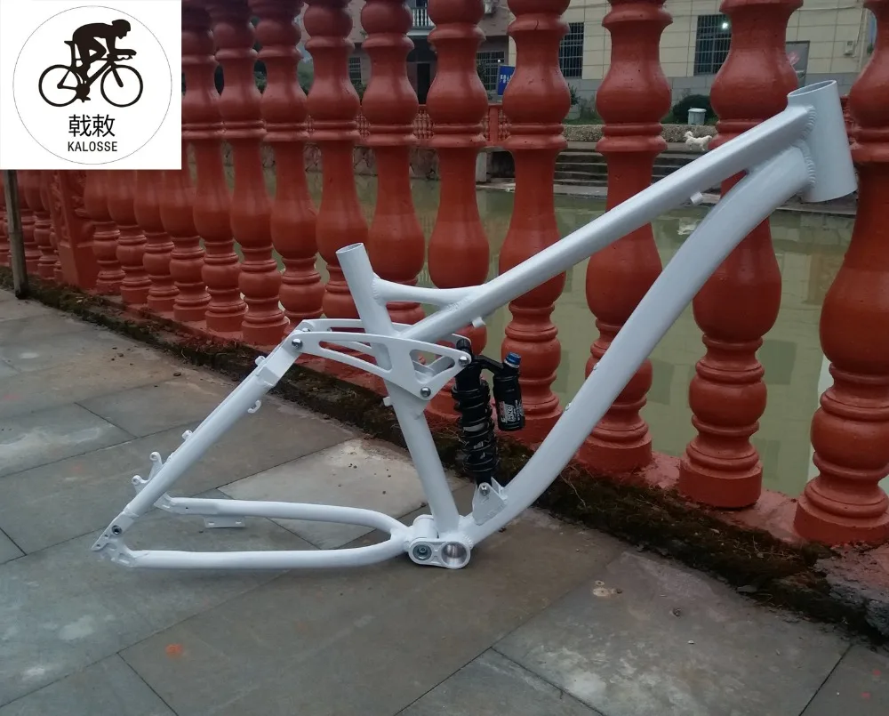 Kalosse 190mm travel Mountain bike frame 1-1/8 inch headset BB 68 mm 26er bicycle frame
Kalosse 190mm travel Mountain bike frame 1-1/8 inch headset BB 68 mm 26er bicycle frame