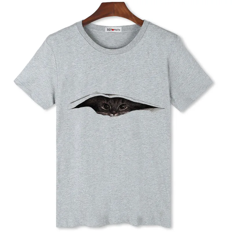 BGtomato Hot sale original brand shirt funny Cat peeping 3D T-shirts men's new arrival clothes personality casual tops cool tees
BGtomato Hot sale original brand shirt funny Cat peeping 3D T-shirts men's new arrival clothes personality casual tops cool tees