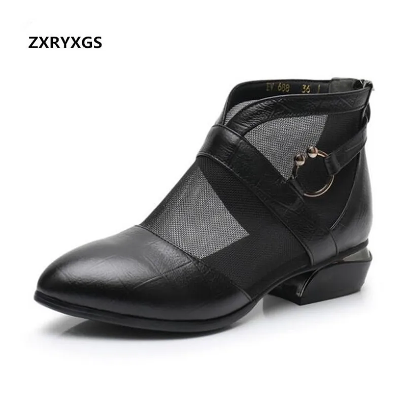 2021 Newest Cowhide Mesh Pointed Cool Boots Women Sandals Elegant Fashion Sandals Low-heeled Large Size Shoes Summer Sandals
2021 Newest Cowhide Mesh Pointed Cool Boots Women Sandals Elegant Fashion Sandals Low-heeled Large Size Shoes Summer Sandals