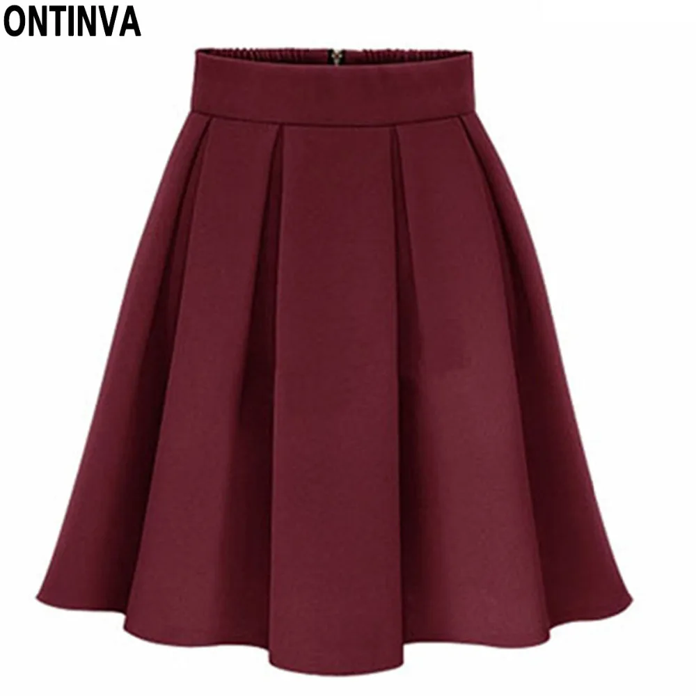 Winter Pleated Skirt Woman Skater High Waist Plus Size 5XL 4XL Jupe Mini Skirts For Women Yellow Faldas Mujer 2019
Winter Pleated Skirt Woman Skater High Waist Plus Size 5XL 4XL Jupe Mini Skirts For Women Yellow Faldas Mujer 2019