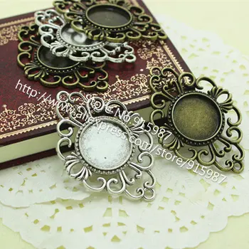Sweet Bell 10pcs/lot Two color Alloy Round Cameo Filigree 18mm Pendant Cabochon Settings Photo Jewelry Making 7B1128
Sweet Bell 10pcs/lot Two color Alloy Round Cameo Filigree 18mm Pendant Cabochon Settings Photo Jewelry Making 7B1128