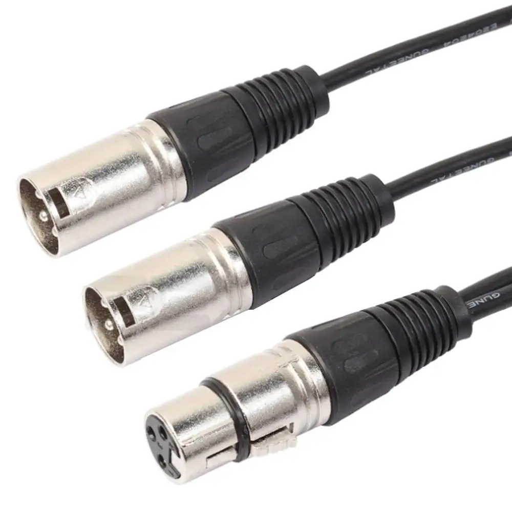 3FT Super Long Flexible XLR pin 1 FEMALE to dual 2 MALE Y SPLITTER Microphone Cable Audio Adaptor Cord
3FT Super Long Flexible XLR pin 1 FEMALE to dual 2 MALE Y SPLITTER Microphone Cable Audio Adaptor Cord