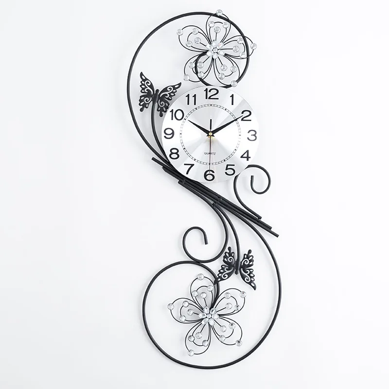 European Creative Wrought Iron Wall Clock Modern Home Living Room Mute Clock Beautiful Simple Fashion Decorative Quartz Clock
European Creative Wrought Iron Wall Clock Modern Home Living Room Mute Clock Beautiful Simple Fashion Decorative Quartz Clock