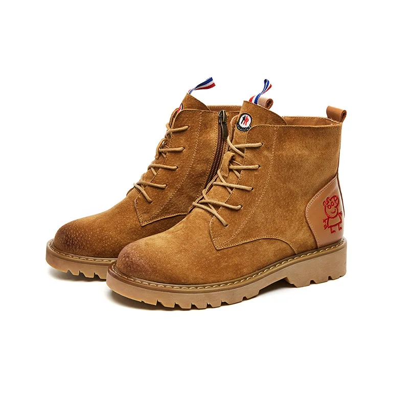 Fashion Leisure Cross-tied Motorcycle Boots Women Ankle Round Toe Med Hoof Heels Lace up Martin Boots Solid Punk Ladies Shoes 
Fashion Leisure Cross-tied Motorcycle Boots Women Ankle Round Toe Med Hoof Heels Lace up Martin Boots Solid Punk Ladies Shoes