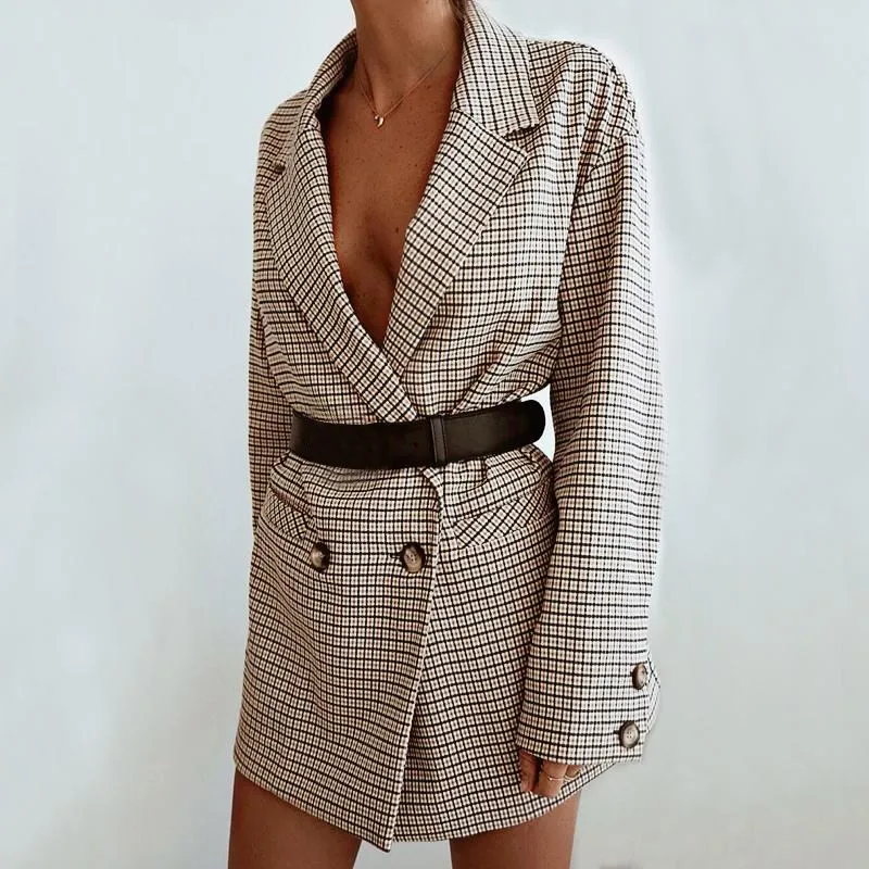 Fashion Women Plaid Blazer Office Ladies Long Sleeve Coat Casual Turn Down Collar Blazer
Fashion Women Plaid Blazer Office Ladies Long Sleeve Coat Casual Turn Down Collar Blazer