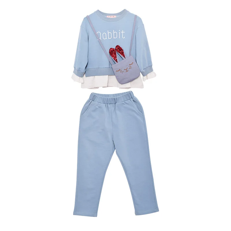 2018 Children Clothing Sets Kids Autumn Winter Rabbit Girls Outfit Sports Suit 4-12T Children Clothes with Crossbody bag
2018 Children Clothing Sets Kids Autumn Winter Rabbit Girls Outfit Sports Suit 4-12T Children Clothes with Crossbody bag