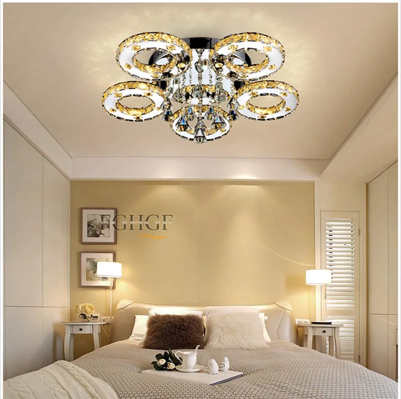 crystal chandelier light fixture round lustres