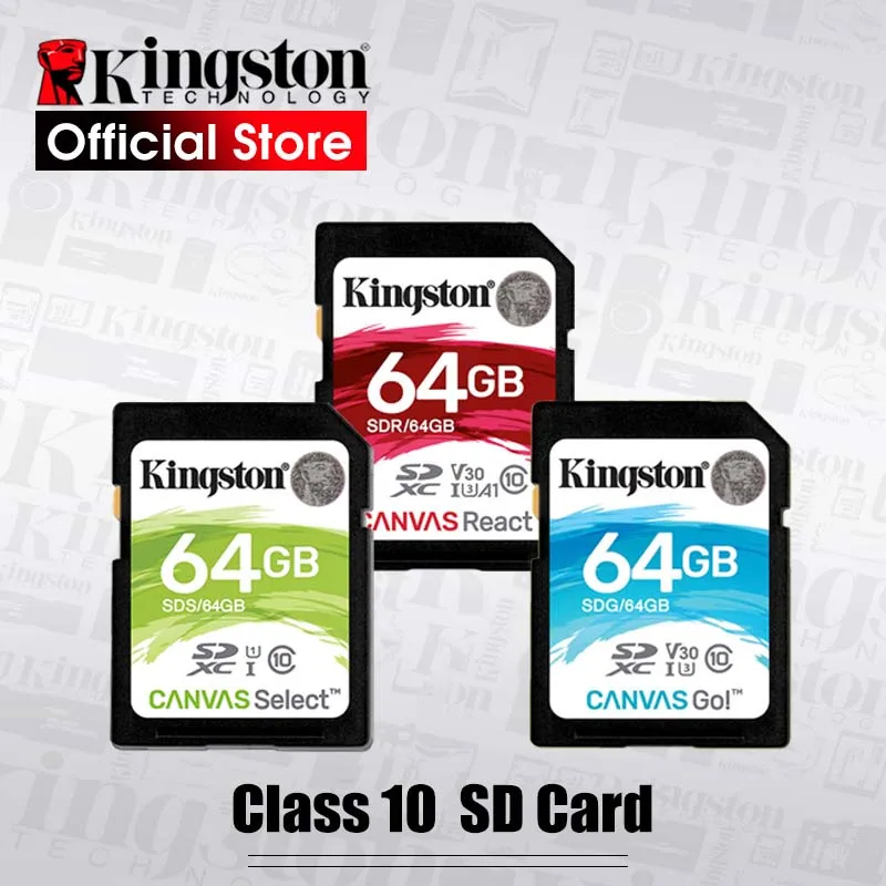 Kingston 128GB SD Card 16GB memory card Class10 64GB cartao de memoria SDHC SDXC USH-I HD video 32GB carte sd For Camera 256GB
Kingston 128GB SD Card 16GB memory card Class10 64GB cartao de memoria SDHC SDXC USH-I HD video 32GB carte sd For Camera 256GB