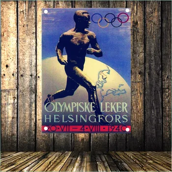 "1944 London Olympics" Four holes Flag Banner Football Poster Boy dormitory bedroom wall decoration
"1944 London Olympics" Four holes Flag Banner Football Poster Boy dormitory bedroom wall decoration