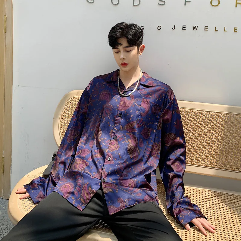 Male Streetwear Hip Hop Beach Flower Shirt Men Fashion Long Sleeve Loose Vintage Print Casual Shirt
Male Streetwear Hip Hop Beach Flower Shirt Men Fashion Long Sleeve Loose Vintage Print Casual Shirt