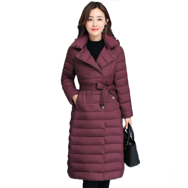 2019 New Design Winter Jacket Women With Belt Slim Breasted Buttons Female Long Coat padded Outwear Ladies Parka
2019 New Design Winter Jacket Women With Belt Slim Breasted Buttons Female Long Coat padded Outwear Ladies Parka