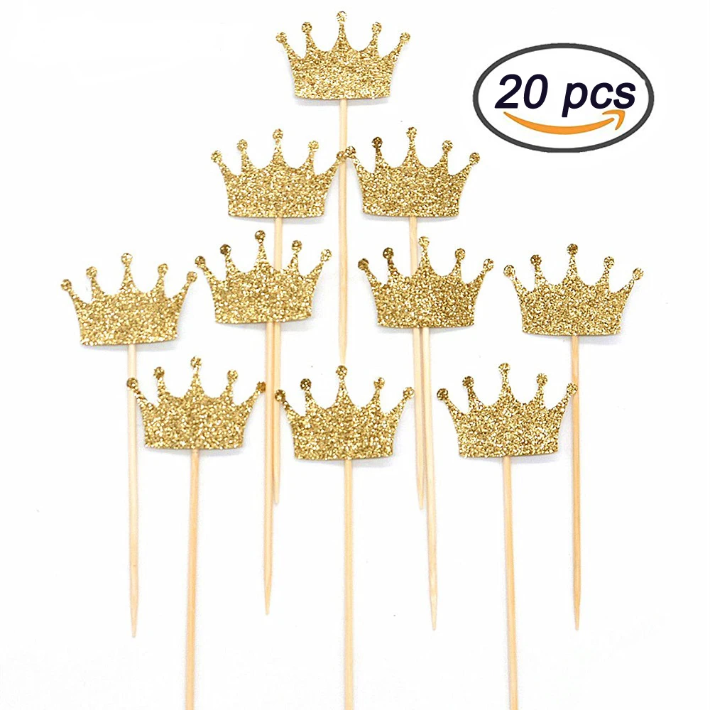 20pcs DIY Gold Crown Cupcake Topper Glitter Confetti Twinkle Cake Pick Decor Baby Shower Kids Birthday Christmas Party Decor
20pcs DIY Gold Crown Cupcake Topper Glitter Confetti Twinkle Cake Pick Decor Baby Shower Kids Birthday Christmas Party Decor