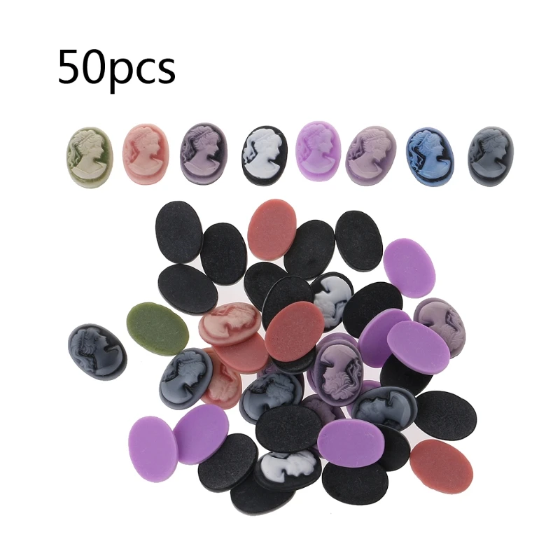 50PCs Mixed Resin Oval Cameo Queen Head DIY Jewelry Making Cabochon Arts Crafts W15
50PCs Mixed Resin Oval Cameo Queen Head DIY Jewelry Making Cabochon Arts Crafts W15