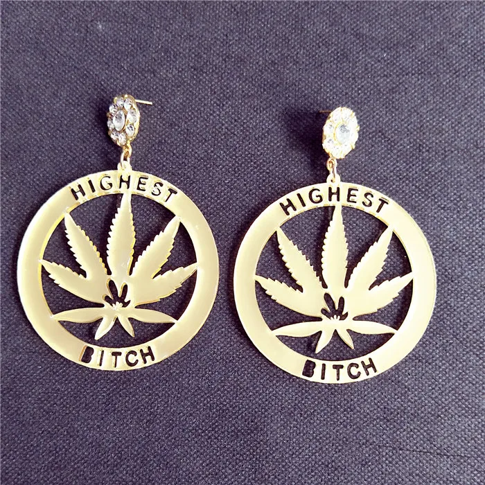 Plastic bar jewelry highest bitch maple leaf big hoop hanging acrylic earrings wholesale
Plastic bar jewelry highest bitch maple leaf big hoop hanging acrylic earrings wholesale