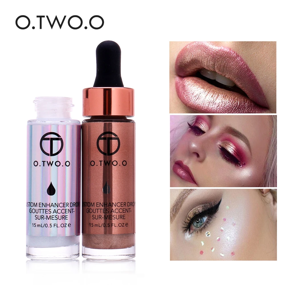 O.TWO.O Liquid Shimmer Highlighter Face Makeup Concealer Brighten Facial Glow Illuminating Foundation Bronzer Beauty Maquiagem
O.TWO.O Liquid Shimmer Highlighter Face Makeup Concealer Brighten Facial Glow Illuminating Foundation Bronzer Beauty Maquiagem