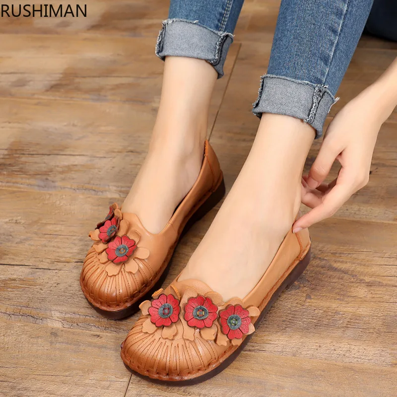 RUSHIMAN Ethnic Wind Women's Shoe Top Layer Cowhide Handmade Flat sole Single Shoe Soft and Comfortable Student Shoe size 35-41
RUSHIMAN Ethnic Wind Women's Shoe Top Layer Cowhide Handmade Flat sole Single Shoe Soft and Comfortable Student Shoe size 35-41