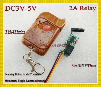 DC3V DC5V Remote Control Switch System Mini Volume Transmitter Receiver Add Transmitter Easy Momentary Toggle Latched Adjust
DC3V DC5V Remote Control Switch System Mini Volume Transmitter Receiver Add Transmitter Easy Momentary Toggle Latched Adjust