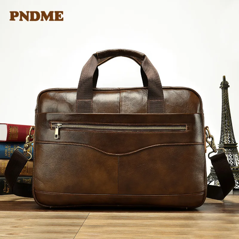 Leather handbag briefcase business casual male bag horizontal style cross body carry head layer cowhide computer bag
Leather handbag briefcase business casual male bag horizontal style cross body carry head layer cowhide computer bag