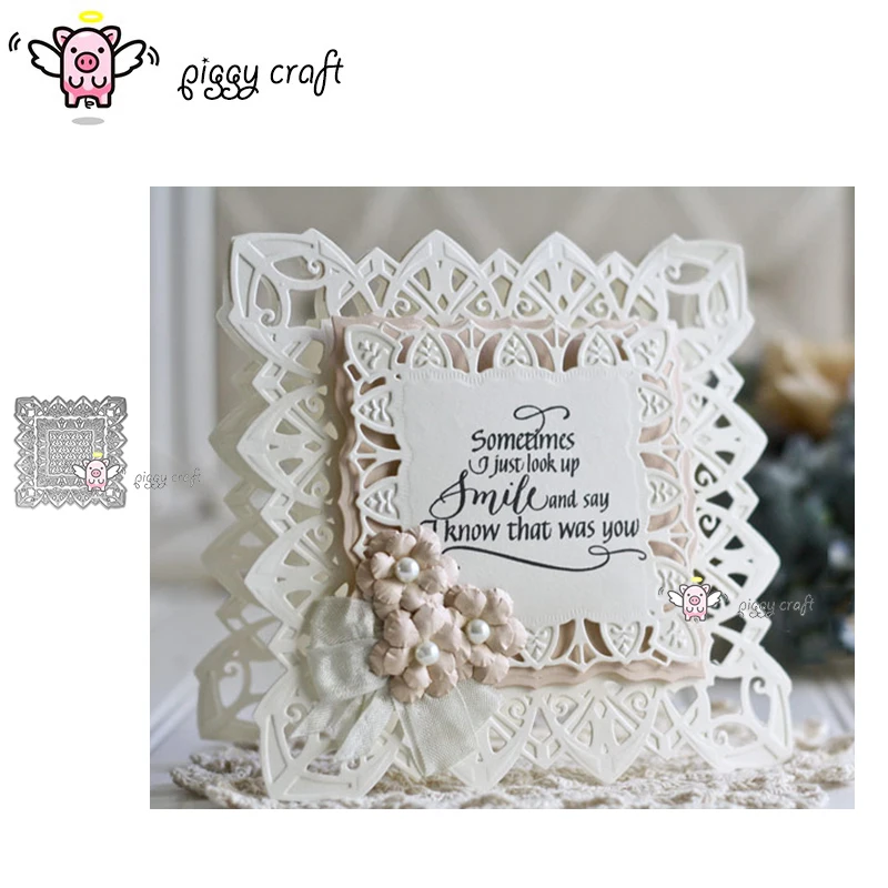 Piggy Craft metal cutting dies cut die mold Irregular lace square frame Scrapbook paper craft knife mould blade punch stencils
Piggy Craft metal cutting dies cut die mold Irregular lace square frame Scrapbook paper craft knife mould blade punch stencils