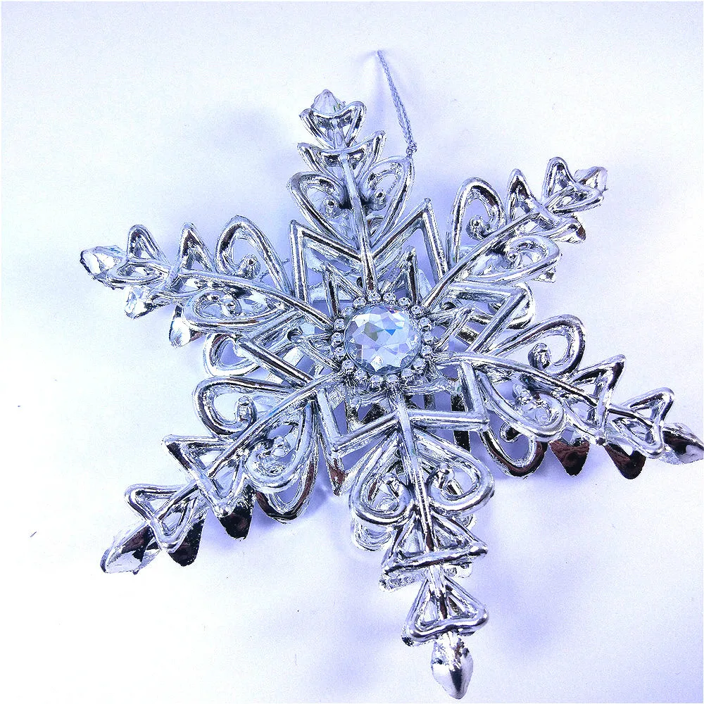 12.5cm DIY Plastic Silver Fake Snowflake For Home Christmas New Year Tree Pendants Ornament Frozen Party Wedding Decoration
12.5cm DIY Plastic Silver Fake Snowflake For Home Christmas New Year Tree Pendants Ornament Frozen Party Wedding Decoration