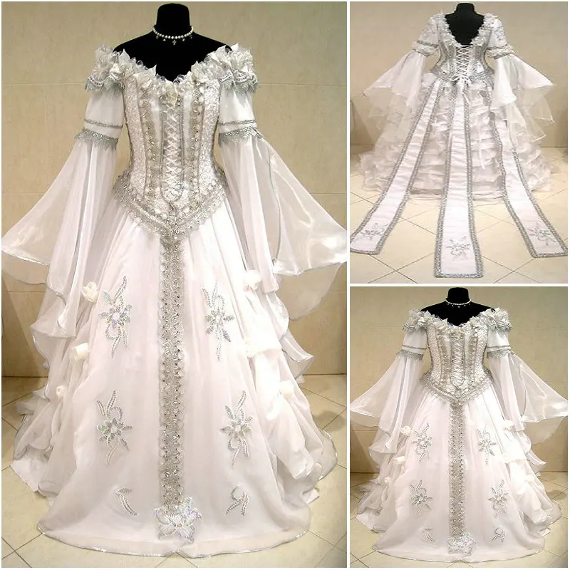 2017 New!White Chiffon Victorian Dress1860S Scarlett Civil War Southern Belle dress Cosplay Halloween dresses US4-36 C-928
2017 New!White Chiffon Victorian Dress1860S Scarlett Civil War Southern Belle dress Cosplay Halloween dresses US4-36 C-928