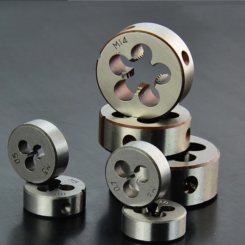 M3 M4 M5 M6 M7 M8 M10 hss Right Hand Die Machine Thread Die 0.5 0.75 1mm 1.25mm Threading Tool for Lathe Molding Machine
M3 M4 M5 M6 M7 M8 M10 hss Right Hand Die Machine Thread Die 0.5 0.75 1mm 1.25mm Threading Tool for Lathe Molding Machine