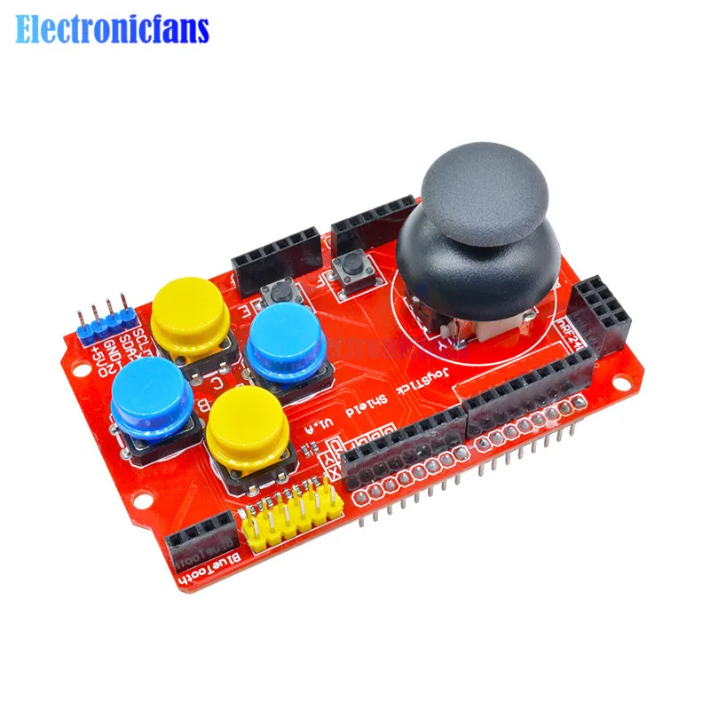Joystick Shield Board I2C PS2 For Arduino Expansion Board Gaming Development 3.3V/5V Onboard switch Analog Keyboard Mouse
Joystick Shield Board I2C PS2 For Arduino Expansion Board Gaming Development 3.3V/5V Onboard switch Analog Keyboard Mouse