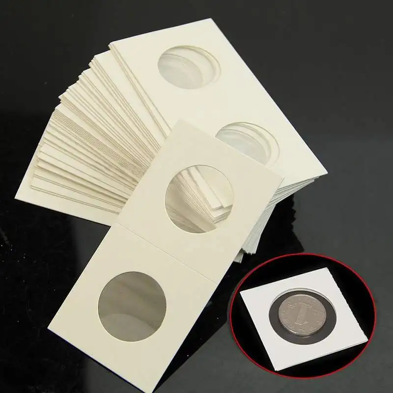 50PCS Cardboard Staple Type Coin Mylar Flip Holder Cover Case Currenecy Support Paper Clip
50PCS Cardboard Staple Type Coin Mylar Flip Holder Cover Case Currenecy Support Paper Clip