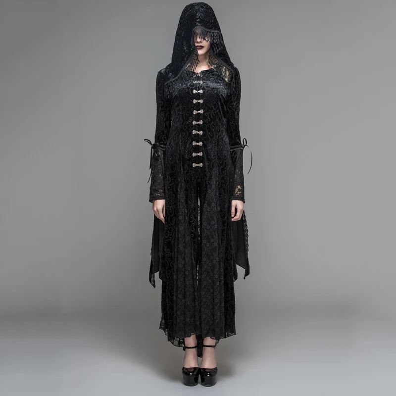 2019 Devil Fashion Gothic Black Women Casual Long Coat Dress Visual Kei Steampunk Costume Hooded Tassel Long Overcoat Dress
2019 Devil Fashion Gothic Black Women Casual Long Coat Dress Visual Kei Steampunk Costume Hooded Tassel Long Overcoat Dress