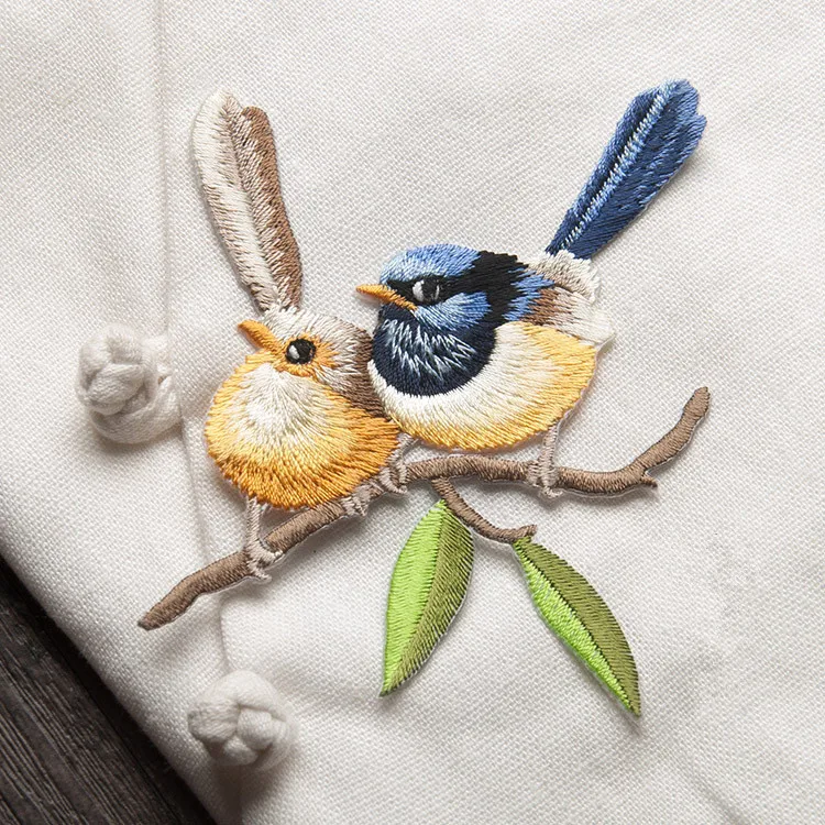 Vintage Embroidery Birds Patches for Clothing Applique Patch Apparel Sewing Fabric Badge Clothes Stickers Costume Parches
Vintage Embroidery Birds Patches for Clothing Applique Patch Apparel Sewing Fabric Badge Clothes Stickers Costume Parches