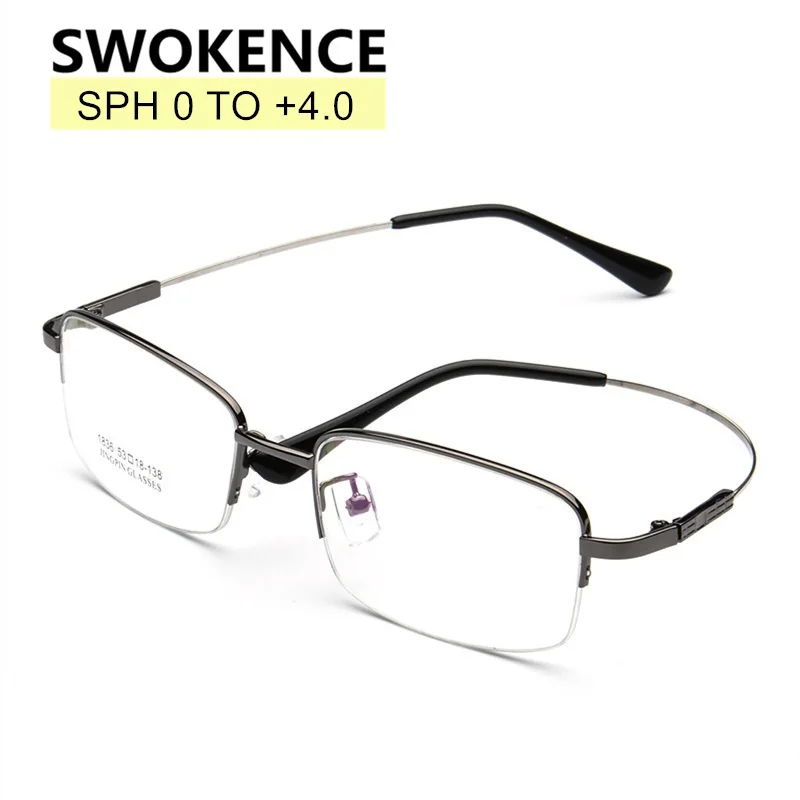 SPH 0 to +4.0 Reading Glasses Customizable Men Women Alloy Half Frame Prescription Spectacles For Presbyopia Amblyopia WPR02
SPH 0 to +4.0 Reading Glasses Customizable Men Women Alloy Half Frame Prescription Spectacles For Presbyopia Amblyopia WPR02