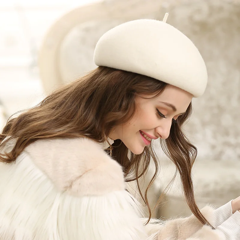 Женские осенние и зимние шерстяные шапки Grace Restore женские фетровые береты