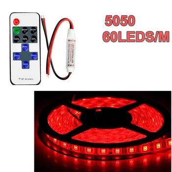 MINI RF Remote Controller With 5M 12V 5A 5050 300 LEDs NON-WaterProof Red Flexible LED Strip Light
MINI RF Remote Controller With 5M 12V 5A 5050 300 LEDs NON-WaterProof Red Flexible LED Strip Light