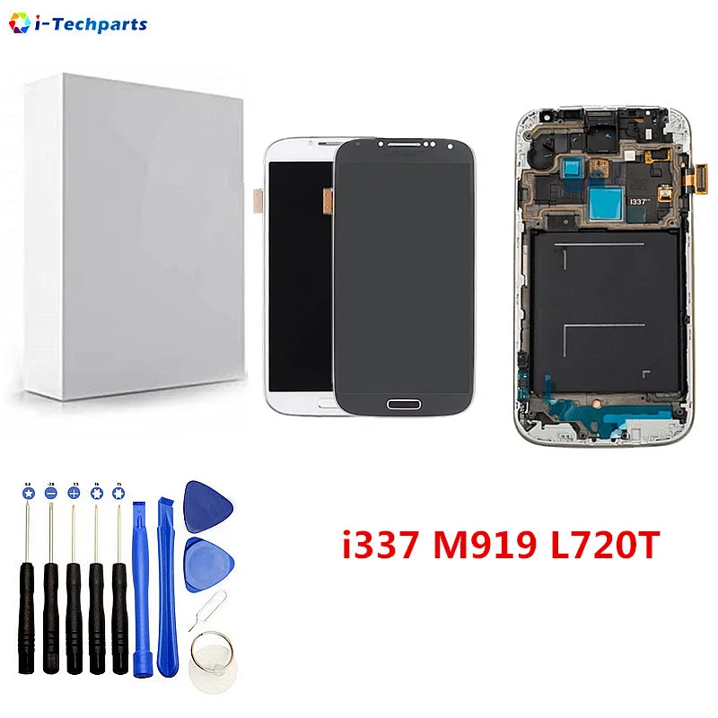 OLED Display For Samsung Galaxy S4 IV LCD Display and Touch Screen Digitizer Assembly with Frame + Button Flex i337 M919 L720T
OLED Display For Samsung Galaxy S4 IV LCD Display and Touch Screen Digitizer Assembly with Frame + Button Flex i337 M919 L720T