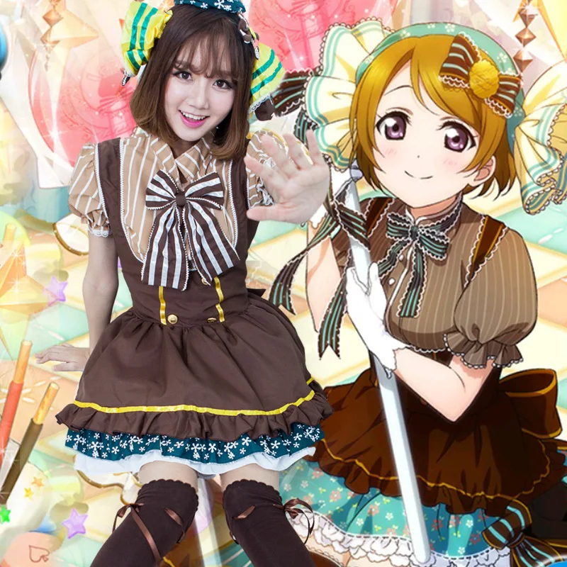 2018 Japanese Anime Love Live Tojo/ Umi/ Eli/ Hanayo/Nico/Rin Candy Maid Uniform Princess Lolita Dress Cosplay LoveLive Costumes
2018 Japanese Anime Love Live Tojo/ Umi/ Eli/ Hanayo/Nico/Rin Candy Maid Uniform Princess Lolita Dress Cosplay LoveLive Costumes