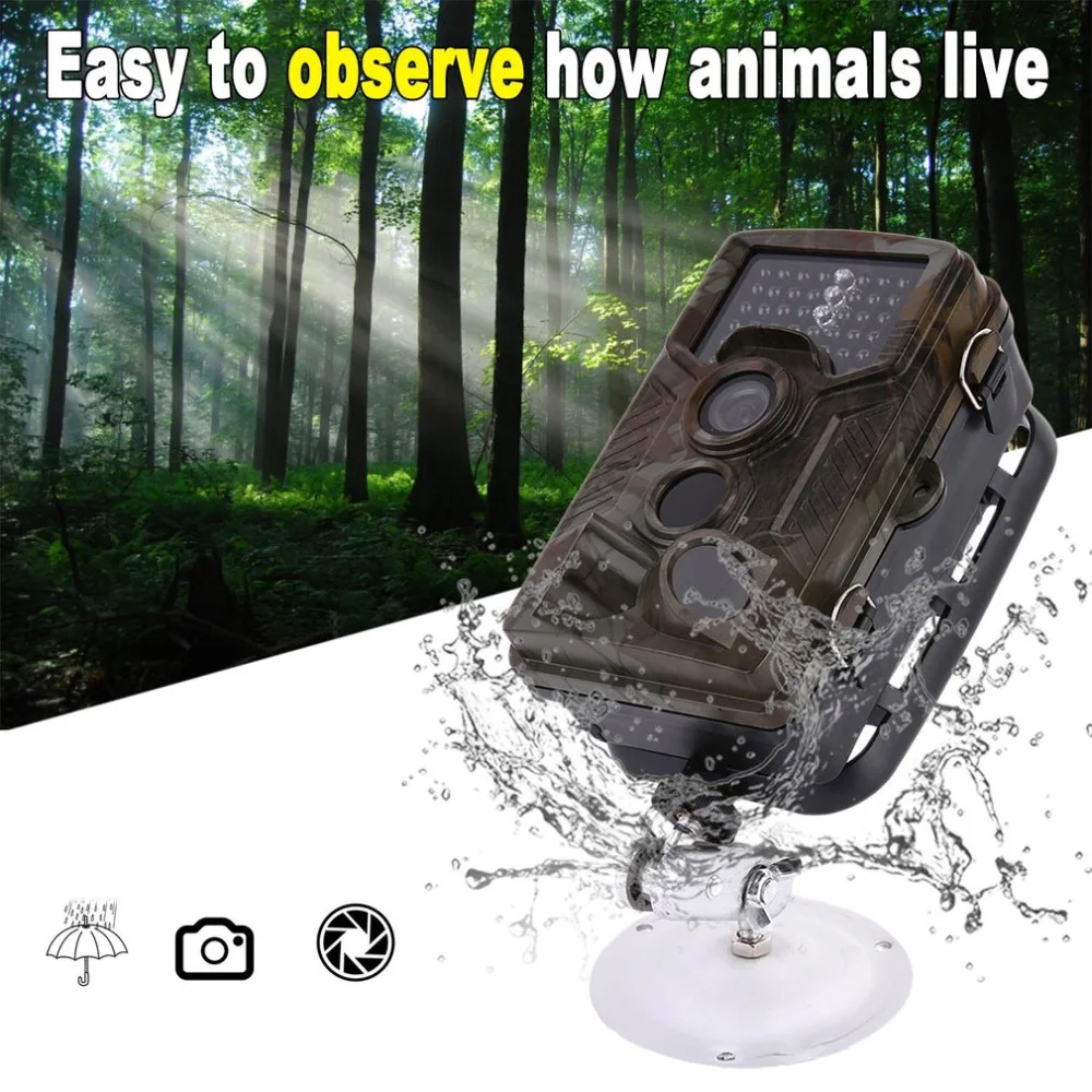 New LCD 120 Degree PIR 1080P HD 12MP Waterproof Reconnaissance Hunting Camera Field Infrared Sensor Detection Camera H801
New LCD 120 Degree PIR 1080P HD 12MP Waterproof Reconnaissance Hunting Camera Field Infrared Sensor Detection Camera H801