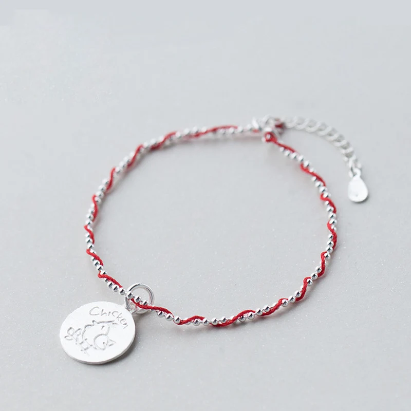 La MaxZa 925 Sterling Silver Fashion Chicken Classic Red Rope Bracelets Red Thread Line Jewelry Surround Bracelets For Women
La MaxZa 925 Sterling Silver Fashion Chicken Classic Red Rope Bracelets Red Thread Line Jewelry Surround Bracelets For Women