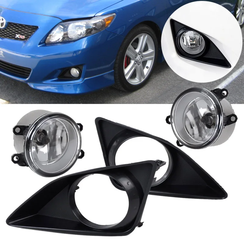 Pair For Toyota 2009-2010 Corolla Front Bumper Clear Lens Fog Lights Lamps With Grille Black Cover
Pair For Toyota 2009-2010 Corolla Front Bumper Clear Lens Fog Lights Lamps With Grille Black Cover