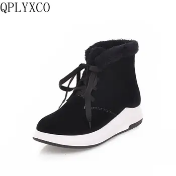 QPLYXCO New Warm snow Boots Big size 34-43 shoes woman ankle boot short Fashion Plush Winter Lace up Casual women shoes L192
QPLYXCO New Warm snow Boots Big size 34-43 shoes woman ankle boot short Fashion Plush Winter Lace up Casual women shoes L192